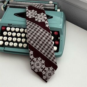 Golden K Men's Vintage Floral Wide Necktie Multicolor Retro Style